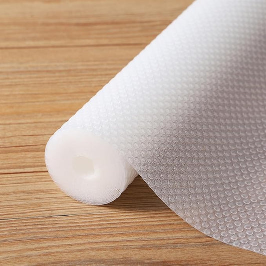 Shelf Liners for Kitchen Cabinets Clear - 30 Inch Wide x 20 FT Long Large Waterproof Under Sink Mat - Translucent Non-Adhesive Easy to Cut Protector Drawer Mat for Pantry Refrigerator