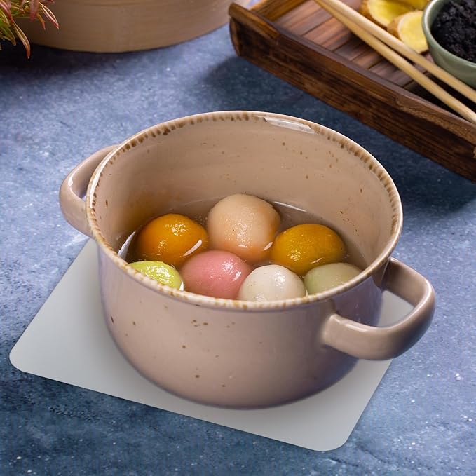 2pcs Small Silicone Mats for Crafts, Multi-Purpose Counter Pad Placemat Table Mat for Epoxy Resin Molds, DIY Art Crafts, Kitchen,Dining (9.45x7.87 inches)(Gray)