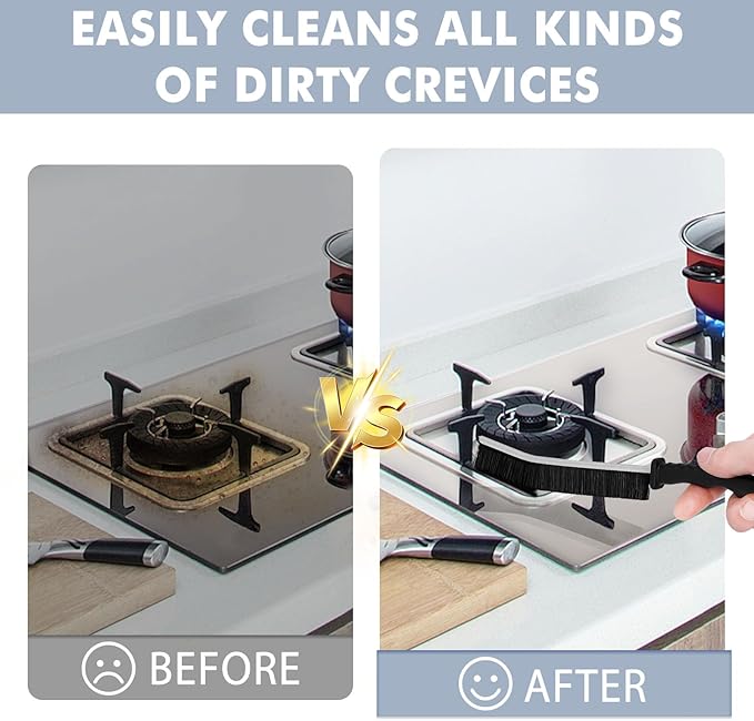 Grout Brush and Crevice Cleaning Brush - Gap Cleaning Tools, Grout Scrub Brush, Effective Tile Grout for Household, Floor, Grout Lines, Tile, Flower Pots, Kitchen, Home Essentials Brush(3)