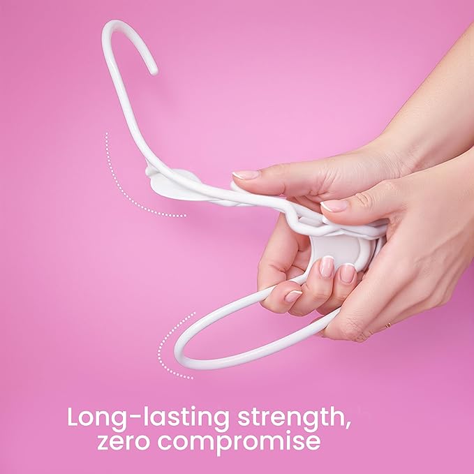 Utopia Home - Plastic Hangers 20 Pack - Space Saving Clothes Hanger - Durable and Strong Closet Organizers and Storage Makes It Ideal Stocking Stuffers or Apartment or Dorm Room Essentials (White)
