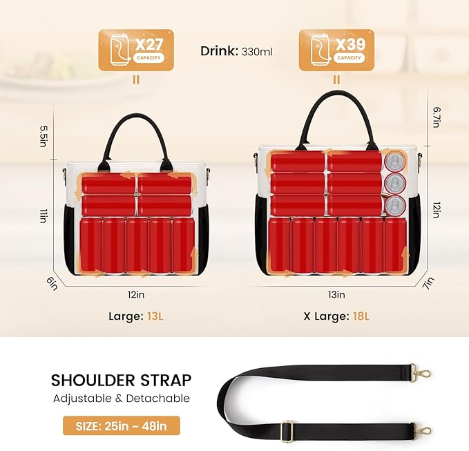 LOVEVOOK Insulated Lunch Bag Women,Wide Opening Adult Lunch Box Women with Cup Holder,X Large Leakproof Cooler Bag for Work Picnic Beach Family College Mom,Lunch Teacher Breast Pump Diaper Tote Bag