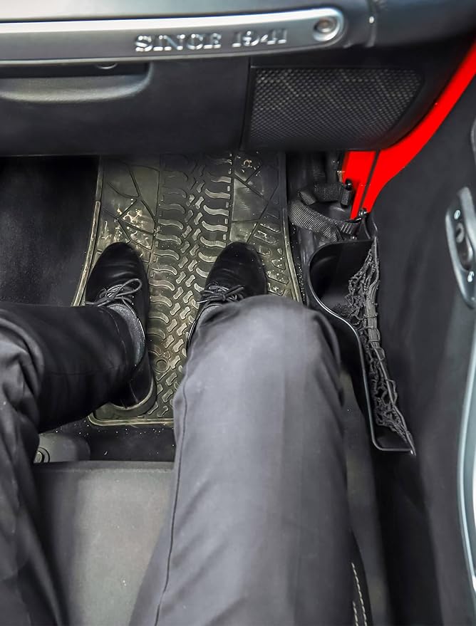 Savadicar DP3 Front Door Storage Pockets, Door Side Insert Organizer Box for 2011-2018 Jeep Wrangler JK JKU 2/4 Door, Interior Storage Expansion Accessories, Black, 2 PCs