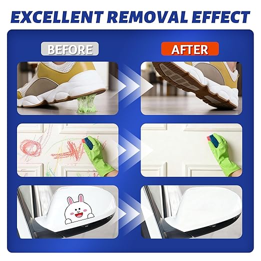 Adhesive Remover Spray 5.03oz – Powerful Glue & Sticker Remover for Tape, Labels, Silicone, Grease, Gum & Wax Residue – Safe on Glass, Metal, Plastic, Wood & Hard Surfaces – Includes Scraper