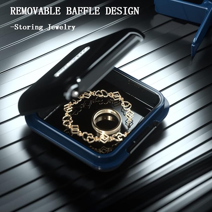 DUBSTAR Travel Pill Organizer Moisture Waterproof Small Pill Box for Pocket Purse 4+6 Compartments Portable Pill Case Medicine Vitamin Holder Container,Black