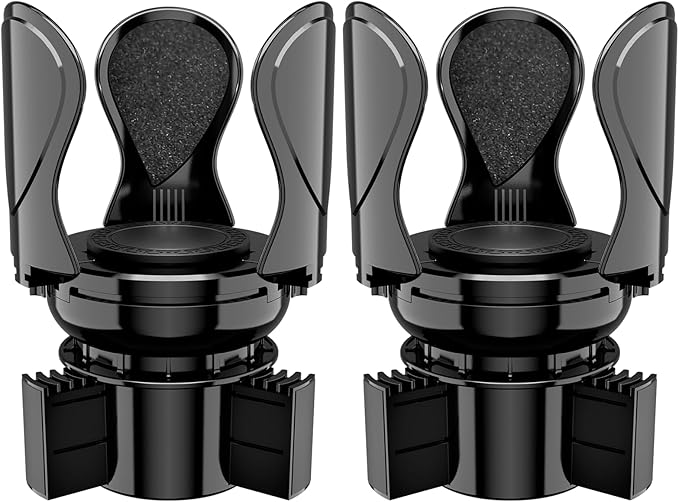 2Pack Car Cup Holder Expander, Cup Holder Extender Adapter with Expandable Arm and Adjustable Base, Compatible with Yeti Ramblers, Hydro Flasks, Stanley, Owala Most Coffee Mugs Bottles & Cups