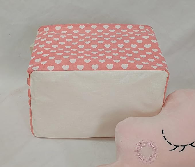 Women's DayStorage Basket Pink Collapsible Girls Laundry Basket Waterproof Organizer Nursery Bin Gift Toy Box for Organizing Home/Dorm/Kitchen/Pet/Office/Closet/Shelf/Room Decor