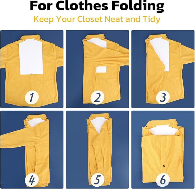 White Shirt Folding Cardboard, 8.5x14 inch, Pack of 50, T Shirt Folder Board, Paper Shirt Form Cardboard Inserts for T Shirt Display, DIY Painting, Clothes Packaging, Mailing, Storage