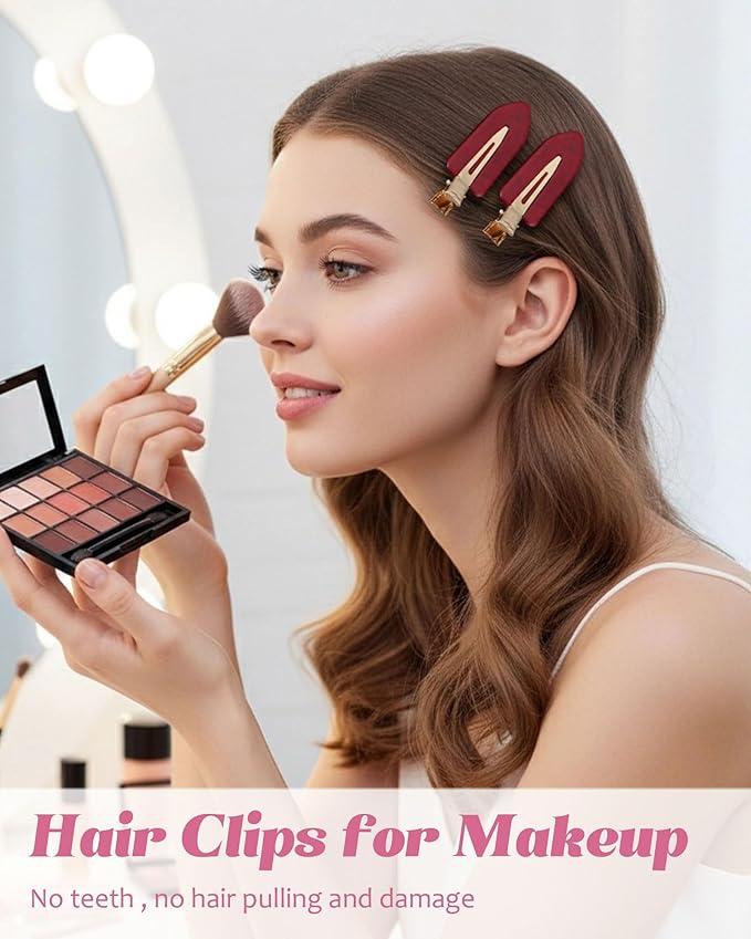 6PCS Acrylic Marbled Hair Claw Clips - Include No Bend No Crease Hair Clips and Medium Rhinestone Claw Clip, Cute Stylish Hair Accessories for Women Makeup, Strong Hold Non Slip for Thick Thin Hair