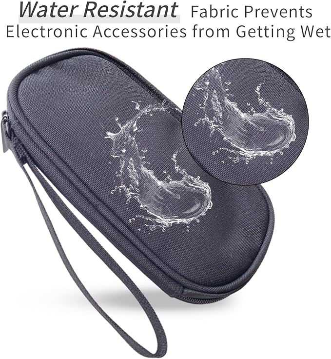 Electronics Organizer Travel Case, Cable Organizer Travel Essentials Tech Pouch,Suitable for Charger, Cable, Phone，Flash Drive,Black