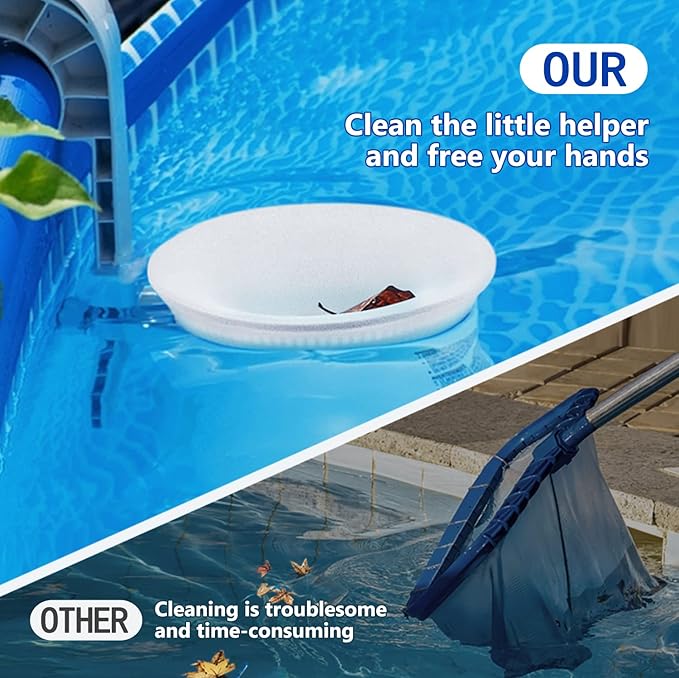 100 Pack Pool Skimmer Socks for Pool Filters, Filters Baskets and Skimmers to Filter Debris and Leaves, Protact Filter System of Inground and Above Ground Pools