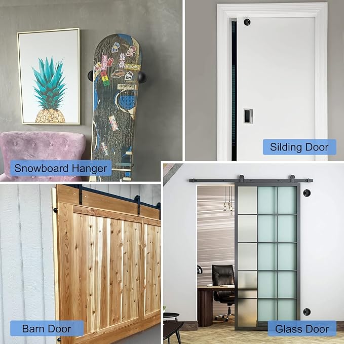 8 Pack Door Stoppers Self Adhesive Floor Mounted Door Stops No Drill Rubber Bumper, Stainless Steel Doorstop for Living Room, Bedroom, Bathroom, Office