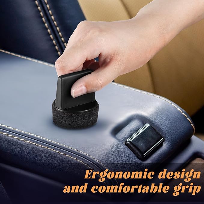 10 Pcs Shine Shoes Sponge Applicators Foam Dauber Shoe Polish Applicator Brush Leather Shoes Boots Care Cloths Suede Cleaner(10 Pcs Shoe Sponge C)