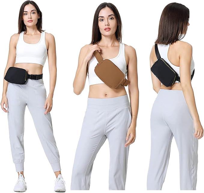 VOROLO Fanny Pack For Women And Men Crossbody Bag Belt Bag with Adjustable Strap Graduation Gifts Brown