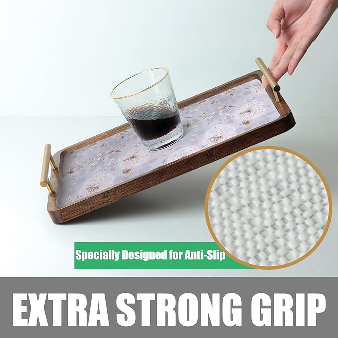 Dandelion Shelf Liners, Strong Non-Slip 12IN x 20FT, Non-Adhesive Shelf and Drawer Liners for Kitchen Cabinet, Wire Fridge, Waterproof Shelf Drawer Liner, Easy to Clean