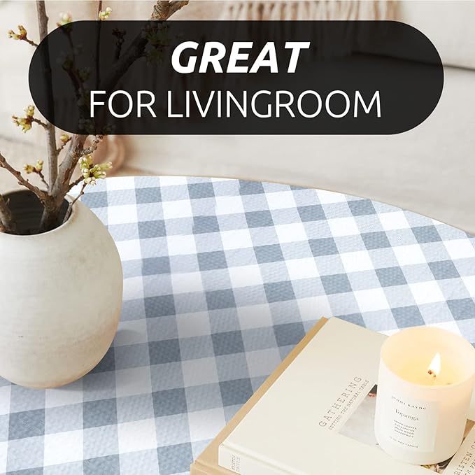 RAY STAR 18X96 Inch Shelf Liner for Kitchen Cabinets, Non-Adhesive Cabinet Liner Washable, PVC Drawer Liner for Dresser Non-Slip Bathroom (Plaid)(4 Roll)