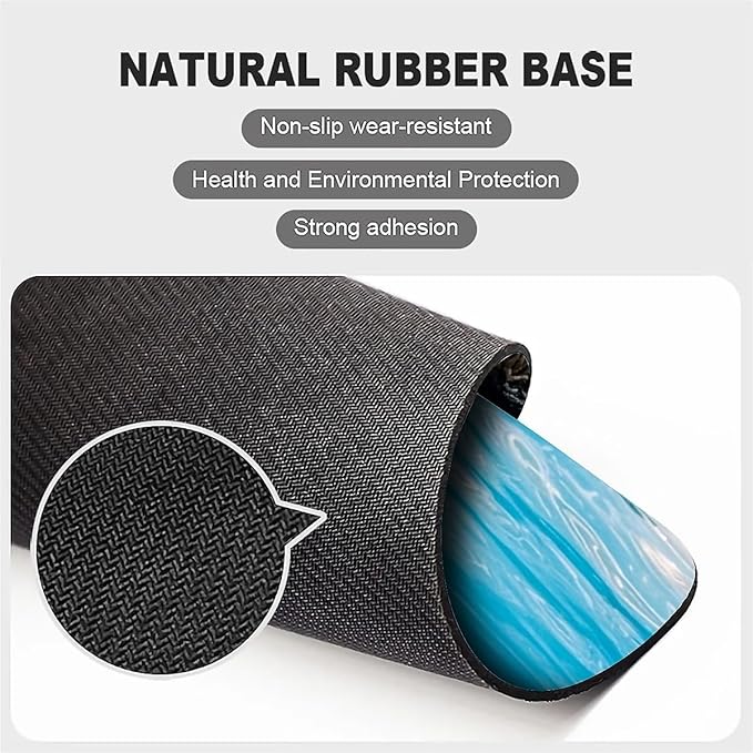 Square Mouse Pad Sea Turtle, Personalized Premium-Textured Custom Mouse Mat Design, Washable Mousepad Cloth, Non-Slip Rubber Base Computer Mouse Pads for Wireless Mouse