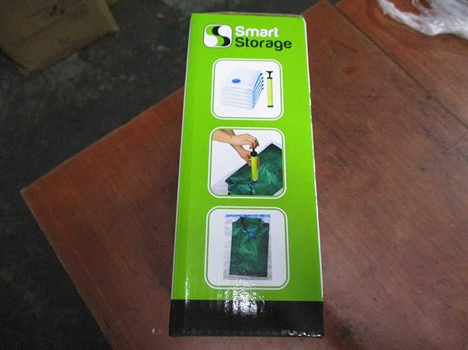 6 PC Large Vacuum Storage Bags | Space Saver Bags Underbed Storage for Clothes, Bedding & Travel Bag Sealer | Vacuum Sealer Bags with Travel Pump | Waterproof Bags Works with Any Vacuum