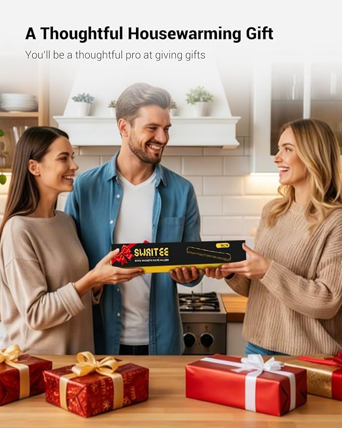 Magnetic Knife Holder for Wall, 18 Inch Wood Strong Magnetic Knife Strip, Housewarming Gifts for New Home, Kitchen Storage Space Savers, Farmhouse Kitchen Utensil Organizer Essentials