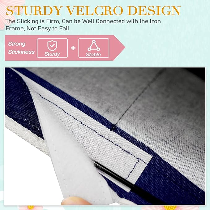 Ozzptuu Bedside Storage Caddy/Bedside Hanging Storage Bag for Headboards Bunk Beds Dorm Rooms Book Phone Magazine Holder (2PC Navy Blue)