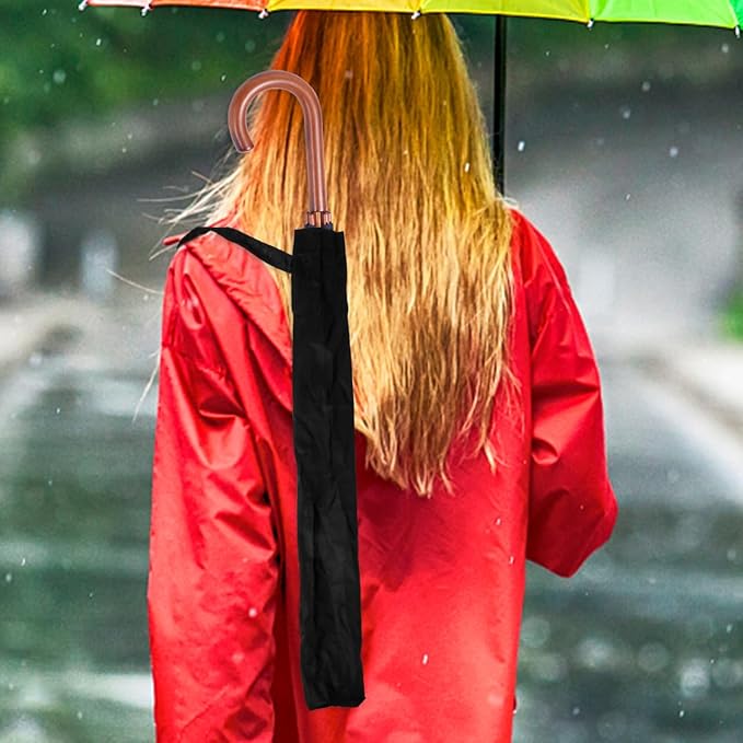 Umbrella Protective Cover with Shoulder Straps Reusable Waterproof Umbrella Bag for Rain Portable Folding Storage for Long Reverse Umbrellas 29X3.5 Inch