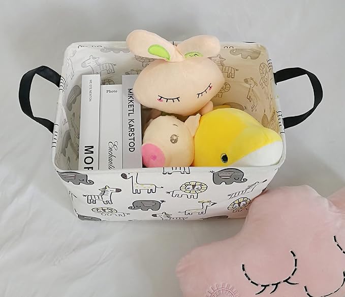 Baby Gift Storage Basket Collapsible Nursery hamper Organizer Bin Waterproof Toy Box for Organizing Home/Dorm/Kitchen/Pet/Office/Closet/Shelf/Room decor