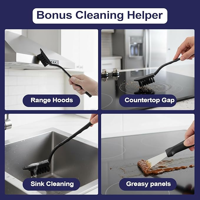 11 Pcs Crevice Brushes for Cleaning Crevice Cleaning Brush Set, 6 Pack Drain Hair Remover Set for Corner Sink Cup Teapot Bottle Blender, Clogged Pipes and Tubes