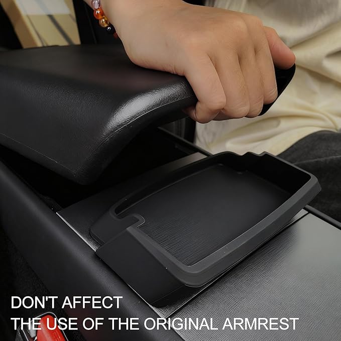 Center Console Storage Organizer for Tesla Model 3 Highland Model Y Juniper Sunglasses Holder Phone Key Armrest Storage Box Car Interior Upgrade Accessories