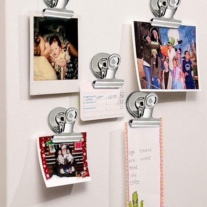 VNDUEEY 200 Pack Magnetic Clips Fridge Magnets, Magnetic Paper Clip, Whiteboard Magnets Refrigerator Magnet, Strong Magnet Clips for Home, Office,Teaching, School Locker