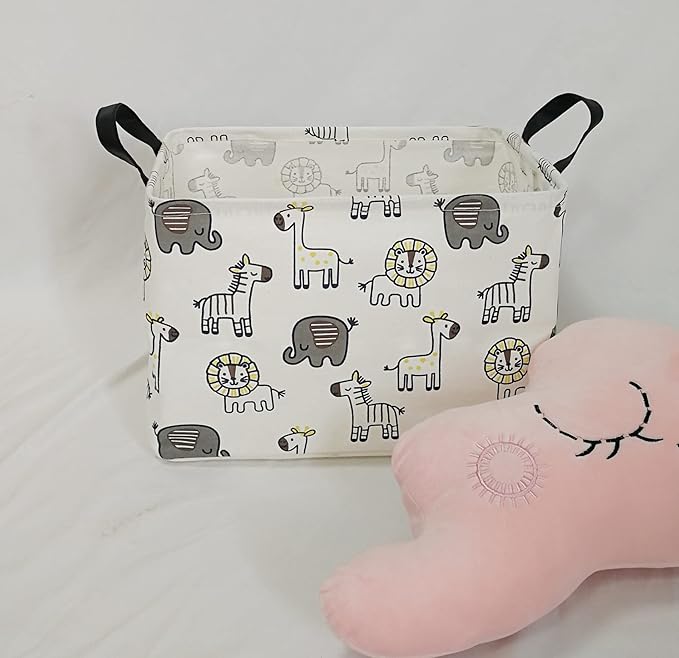 Baby Gift Storage Basket Collapsible Nursery hamper Organizer Bin Waterproof Toy Box for Organizing Home/Dorm/Kitchen/Pet/Office/Closet/Shelf/Room decor