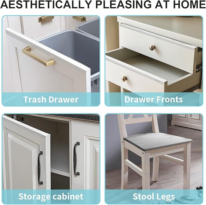 2 Pack Cabinet Protectors for Kitchen Cabinets, 18" Length Clear Cabinet Door Protector Edge Guard 3/4" Thick for Kitchen Drawer Fronts, Slip-On Plastic Edge Guard to Protect Sink & Trash Drawer