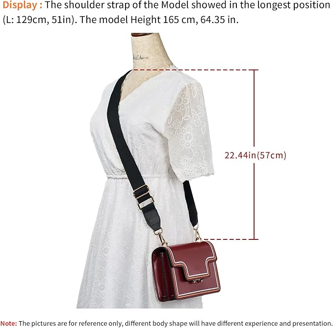 Wide Shoulder Purse Strap Replacement Adjustable Belt Canvas Bag Crossbody Handbag