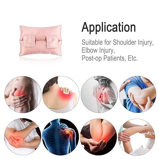 Satin Neck Pad Strap Cushion for Arm Sling Pillow Comfort Support Padding Rotator Cuff Replacemet Surgery Elbow Brace Carry Padded Cover Broken Wrist Hand Injury, Coral
