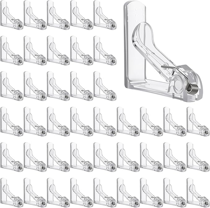 48pcs Tablecloth Clips Table Cloth Clips Picnic Clear Plastic Clip-Clamp Holder Table Tablecloth Clip Bulk for Outdoor, Wedding, Picnic Tables, Camping, Tablecloths, Party Essentials