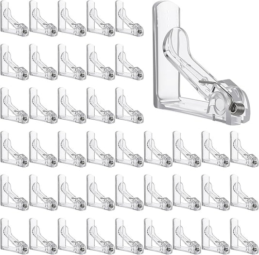 48pcs Tablecloth Clips Table Cloth Clips Picnic Clear Plastic Clip-Clamp Holder Table Tablecloth Clip Bulk for Outdoor, Wedding, Picnic Tables, Camping, Tablecloths, Party Essentials