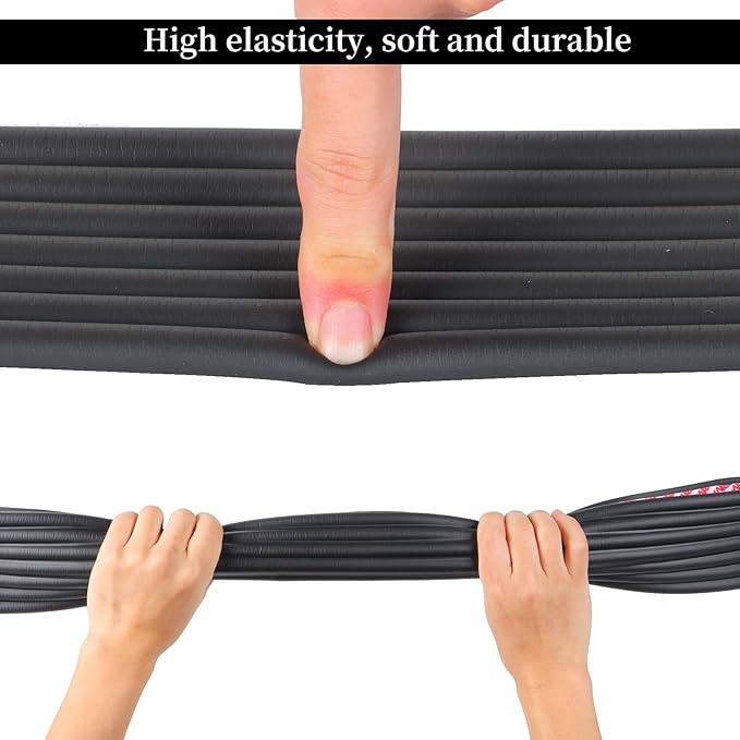 Corner Protector for Baby, Wide Edge Protector with Adhesive Backing, Baby Proofing Edge Corner Protectors Self Adhesive Furniture Corner Guard Bumper for Table, Desk, Fireplace (Black, 6.6ft)