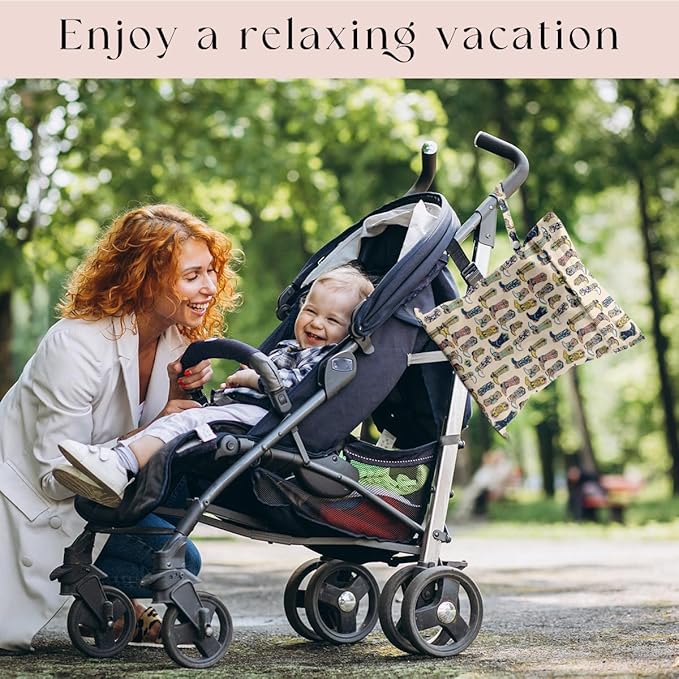 Waterproof Wet Bag for Swimsuit, Travel Beach Wet Dry Bag, Hidden Zipper Reusable Western Cowgirl Decor, for Travel Beach Wet Swimsuits Toiletries Diapers Laundry Bag