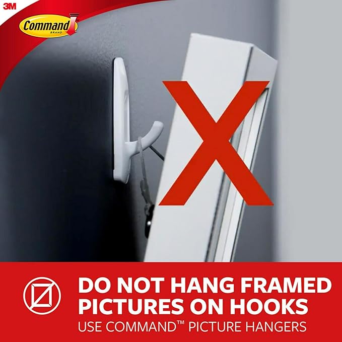 Command Decorating Clips, 40 Clips and 48 Strips, Damage-Free Hanging Light Clips with Adhesive Strips, No Tools Small Wall Clip for Hanging Lights and Cables