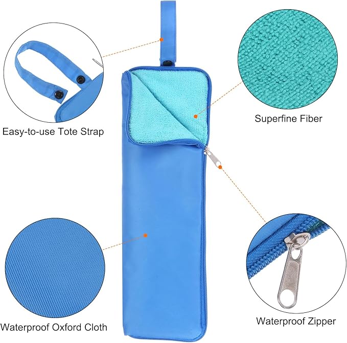 HARFINGTON Umbrellas Bag Carry Bag Portable Reversible Wet Umbrella Sleeve Folding Cover Waterproof Pouch Case for Storage Travel Home Outdoor
