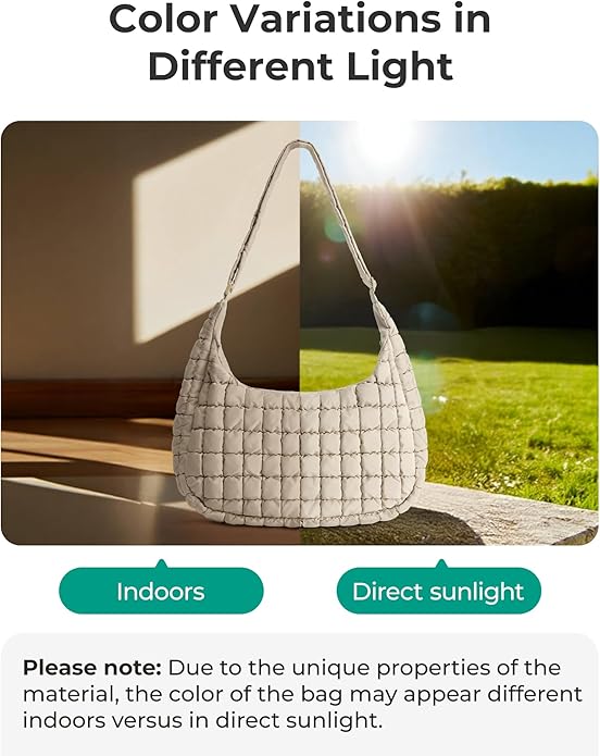 BAGSMART Quilted Crossbody Bag for Women, Lightweight Puffer Purse for Travel, Daily Use & Work | Water-resistant, Puffy Shoulder Bag, w/ Adjustable Strap, Light & Comfortable, Hands-free Bags, Travel Essentials