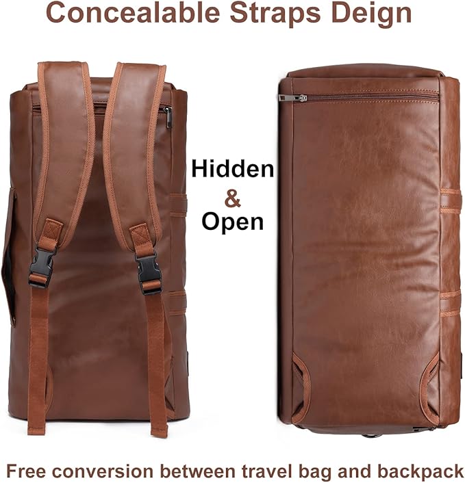 seyfocnia Convertible Travel Garment Bag, Carry-on Garment Duffel Bag for Men Women - 2-in-1 Hanging Suitcase Suit Business Travel Bag