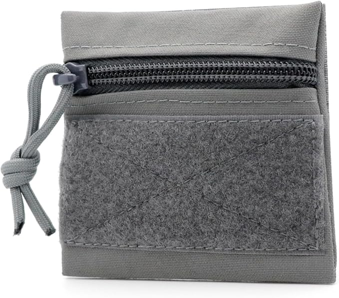 Qavctw Tactical Admin Pouch Bag with Hook and Loop Tool Storage Bag Snack Pouch Candy Bag Hanging Pouches Backpack Accessory Pouch