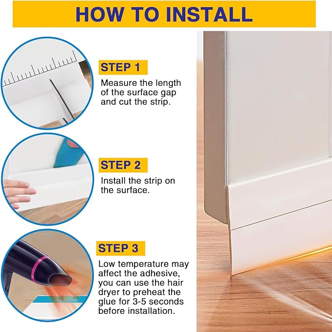 Weather Stripping Extra Thick 2mm Door Draft Stopper 16.4 FT(L) x 2 in(W) Bottom Seal Strip for House and Glass Shower, Windows, Weatherproof Soundproof Silicone Door Sweep for Collision and Gaps
