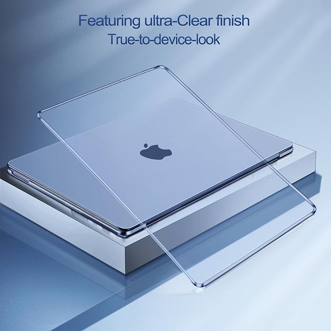 MOSISO Compatible with MacBook Neo Case 13 inch 2026 Release Model A3404 with A18 Pro Chip, 4 in 1 Kit Precision Fit Crack & Scratch Resistant Protective Hard Shell Case Cover, Crystal Indigo