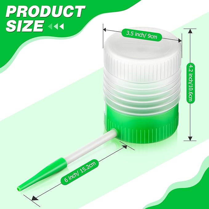 Qualirey 2 Pack Diatomaceous Earth Powder Duster with 6 Inch Extension Nozzle, Diatomaceous Earth Powder Duster for Pest Control, Sprayer for Indoor and Outdoor Use