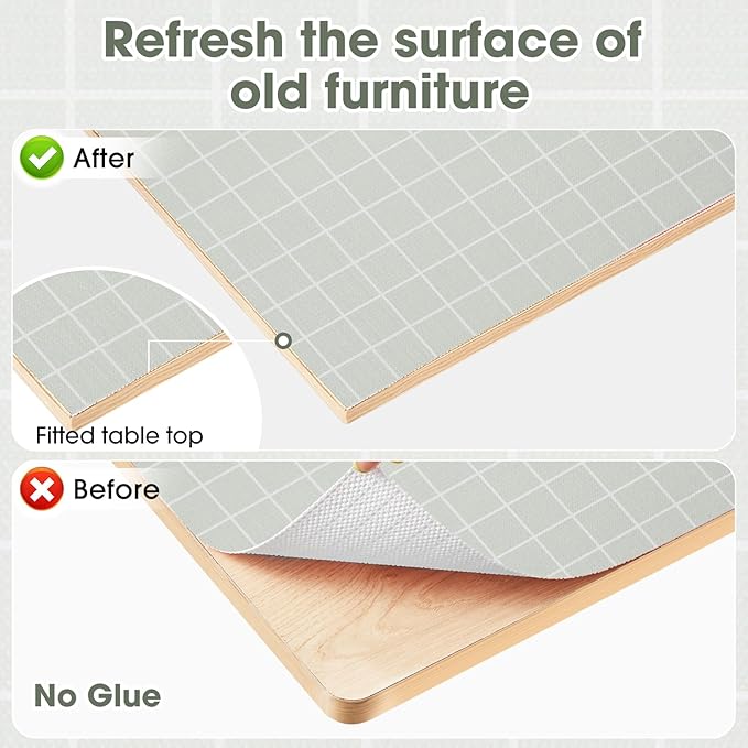 Drawer and Shelf Liner, Non-Slip Kitchen Cabinet Liners Non-Adhesive Thick Strong Grip Waterproof Washable Mats Protect Dresser Shelves Cupboard Bathroom Cabinets, Light Green, 18 in X 20 FT