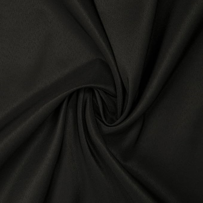 Gee Di Moda Fitted Tablecloth - 48 x 30 Inch Black Floor-Length Fitted Table Cloth for 4 Foot Rectangle Table, Heavy Duty Washable Fabric for Parties, Dinner, Weddings, Baby Shower & Trade Show
