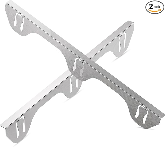 Stove Gap Covers 316 Stainless Steel,2 Pack 23.2" Fixed Stove Gap Filler,Heat Resistant Stove Gap Guards,Between Stove and Counter Slide In Range Trim Kit for Kitchen,Upgrade Silver