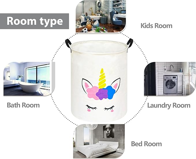 Round Laundry Basket Storage Bins Nursery Hamper Gift Baskets for Home,Office,Home Decor