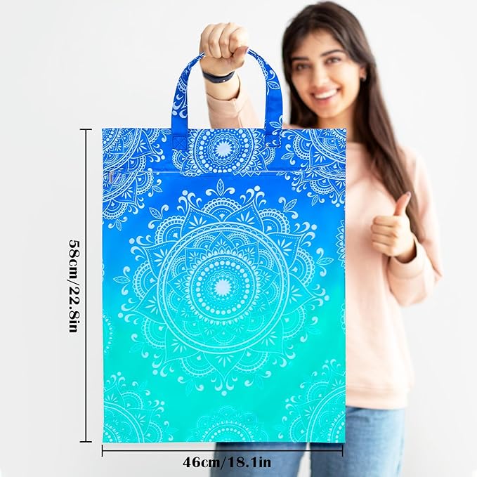 2 Pcs Large Travel Laundry Bags - Waterproof with Handle, Washable Dirty Clothes Bags for Travel, Wet & Dry, Gym, Swimming Pool, College Dorm