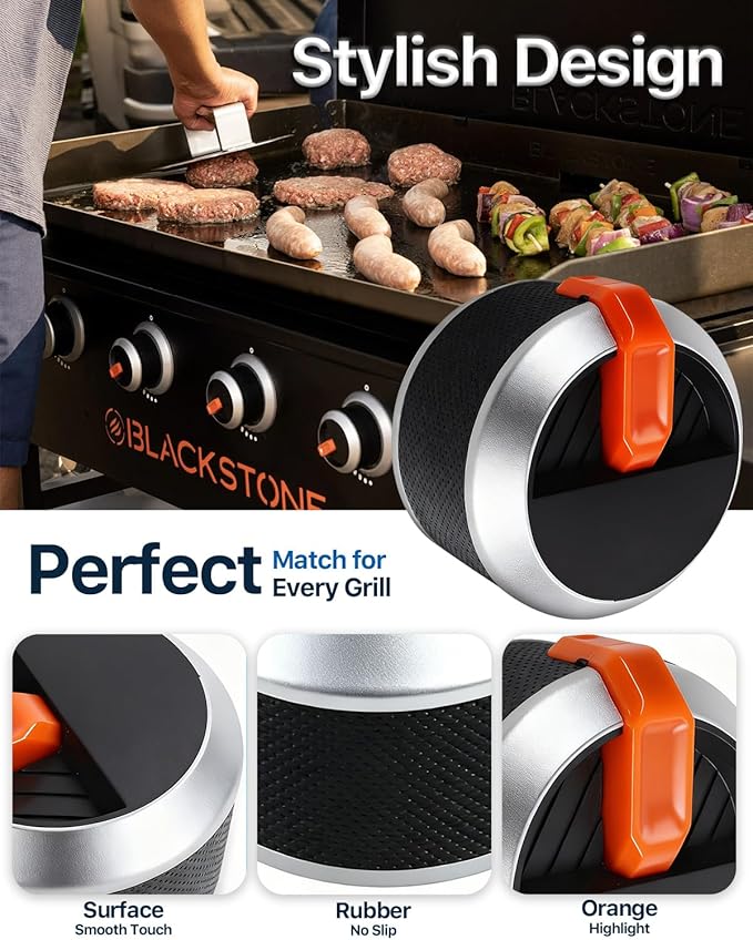 8 Pack Gas Griddle Knobs Replacement for Blackstone 17" 22" 28" 36" Griddle, Upgraded Grill Accessories for Blackstone Parts, Original